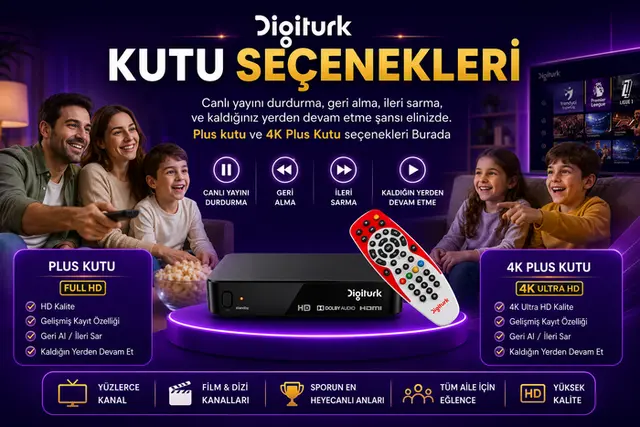Digiturk Kutu Seçenekleri